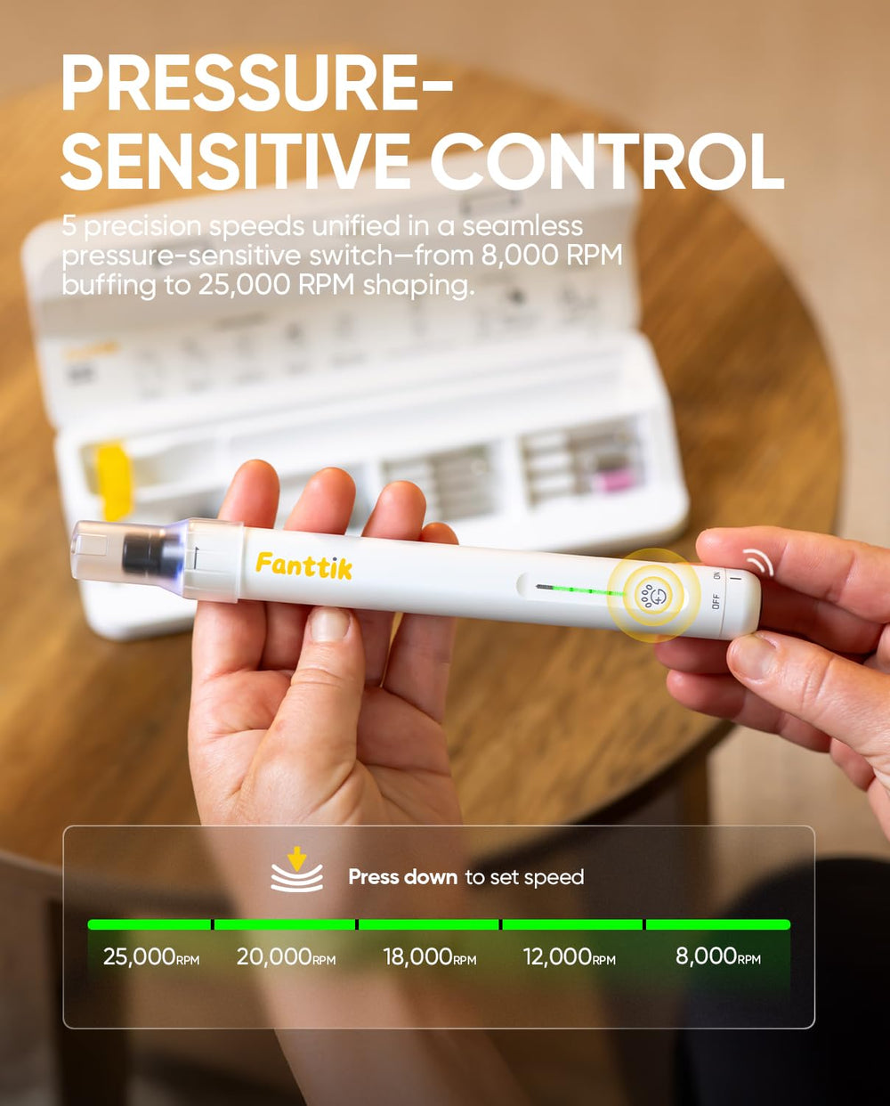 Fanttik F2 Master dual guard reduces over-trimming and skin contact.