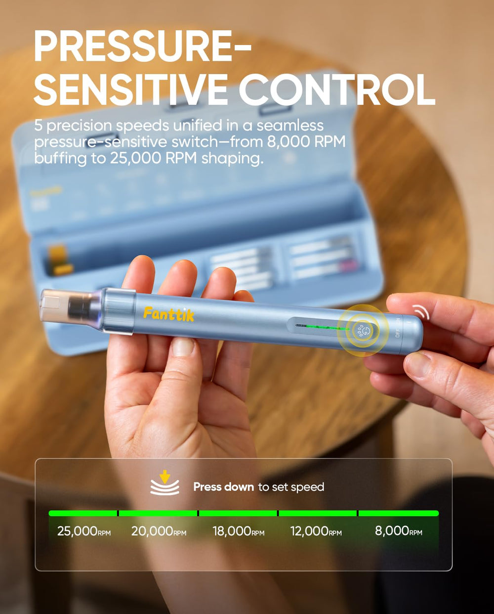 Fanttik F2 Master dual-window guard prevents over-trimming and skin contact.