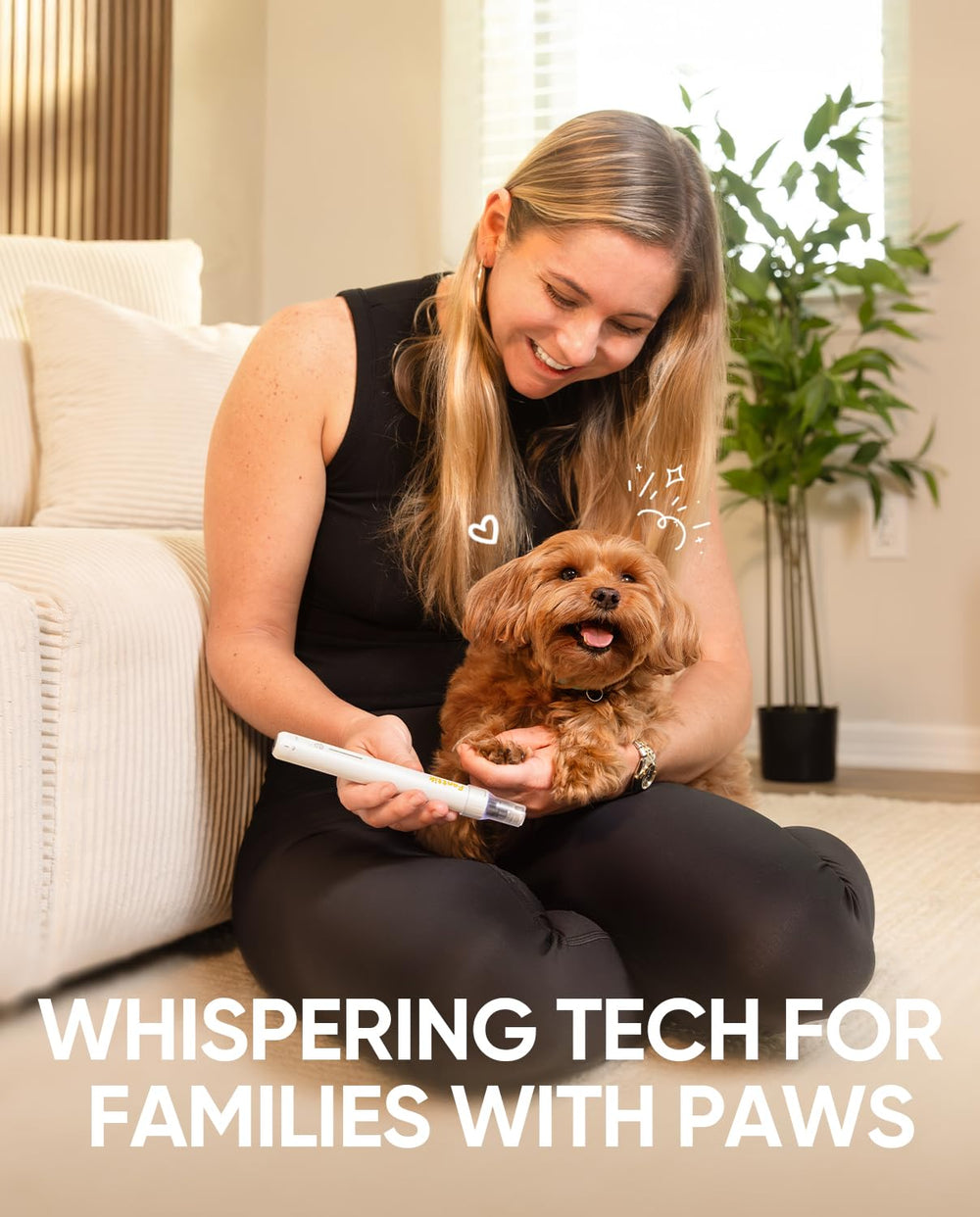 Fanttik F2 Master operates quietly to keep pets calm during grooming.