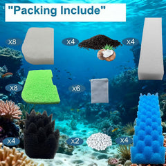 FAPBCC blue biofoam cartridges expand surface area to support filtration
