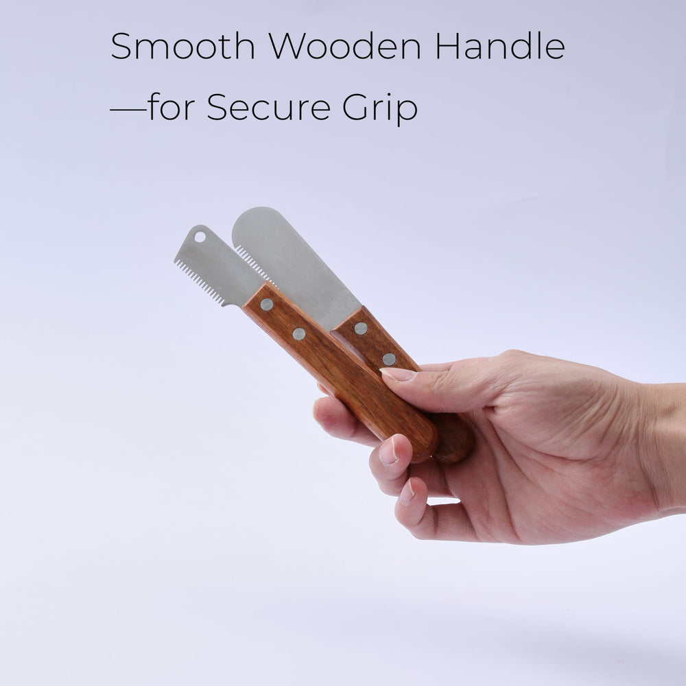FAQQI coarse blade focuses on neck and legs for undercoat removal
