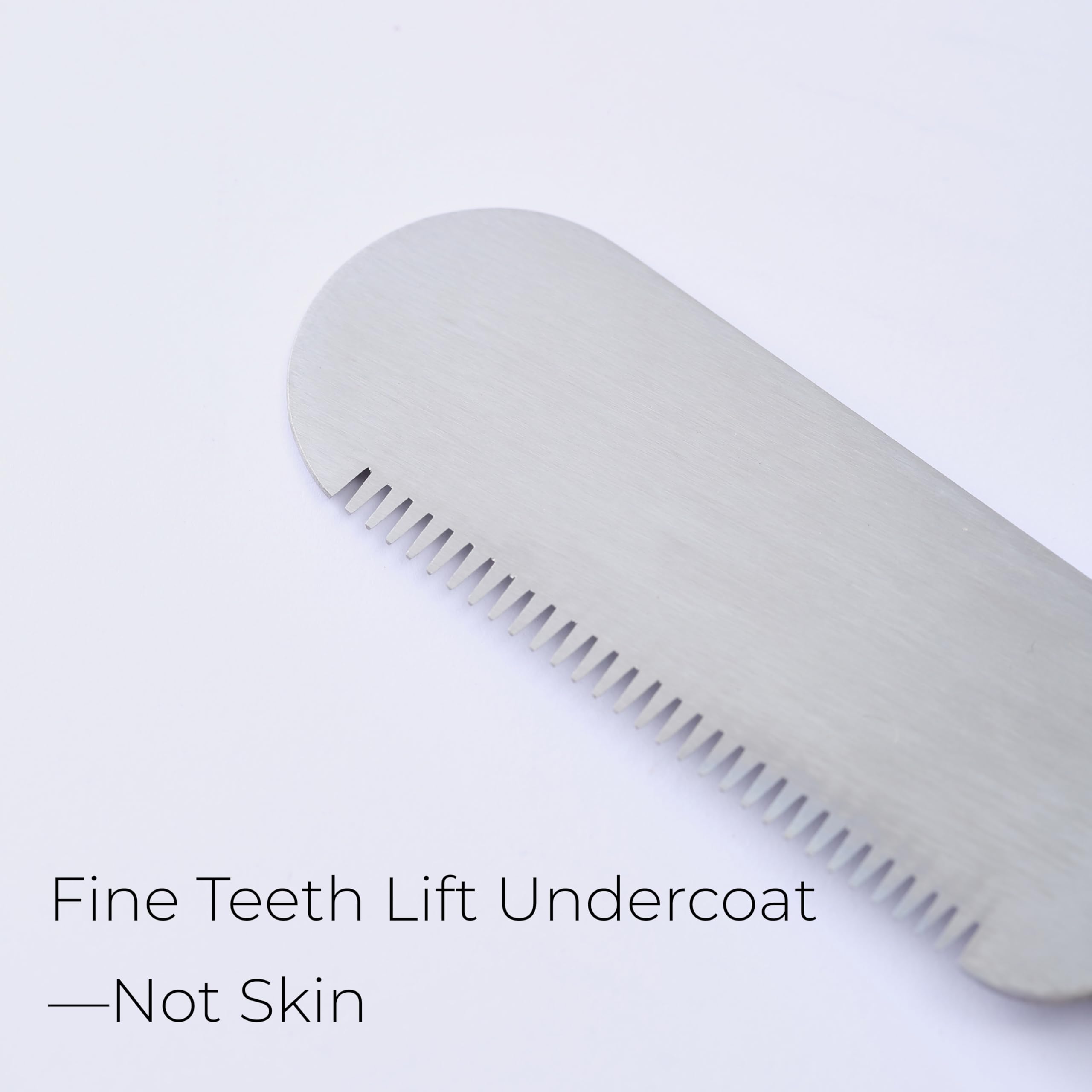 FAQQI rounded stainless teeth glide gently through fur