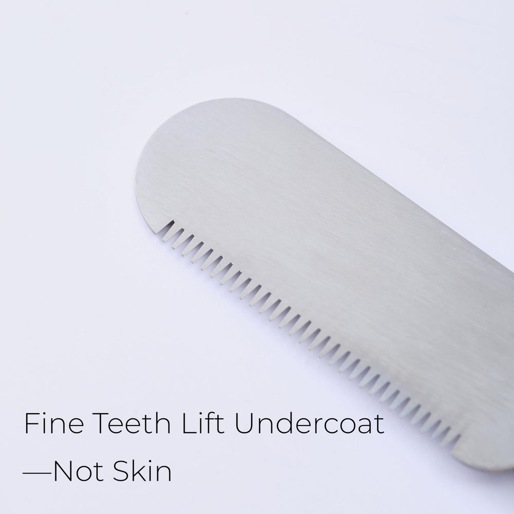 FAQQI rounded stainless teeth glide gently through fur