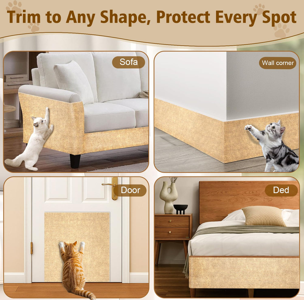 Farhming easy trim design fits odd shapes on chairs and sofas.