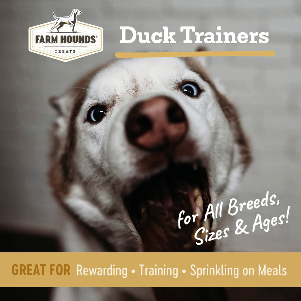 Farm Hounds Duck Trainers two-pack packaging, convenient rewards for training