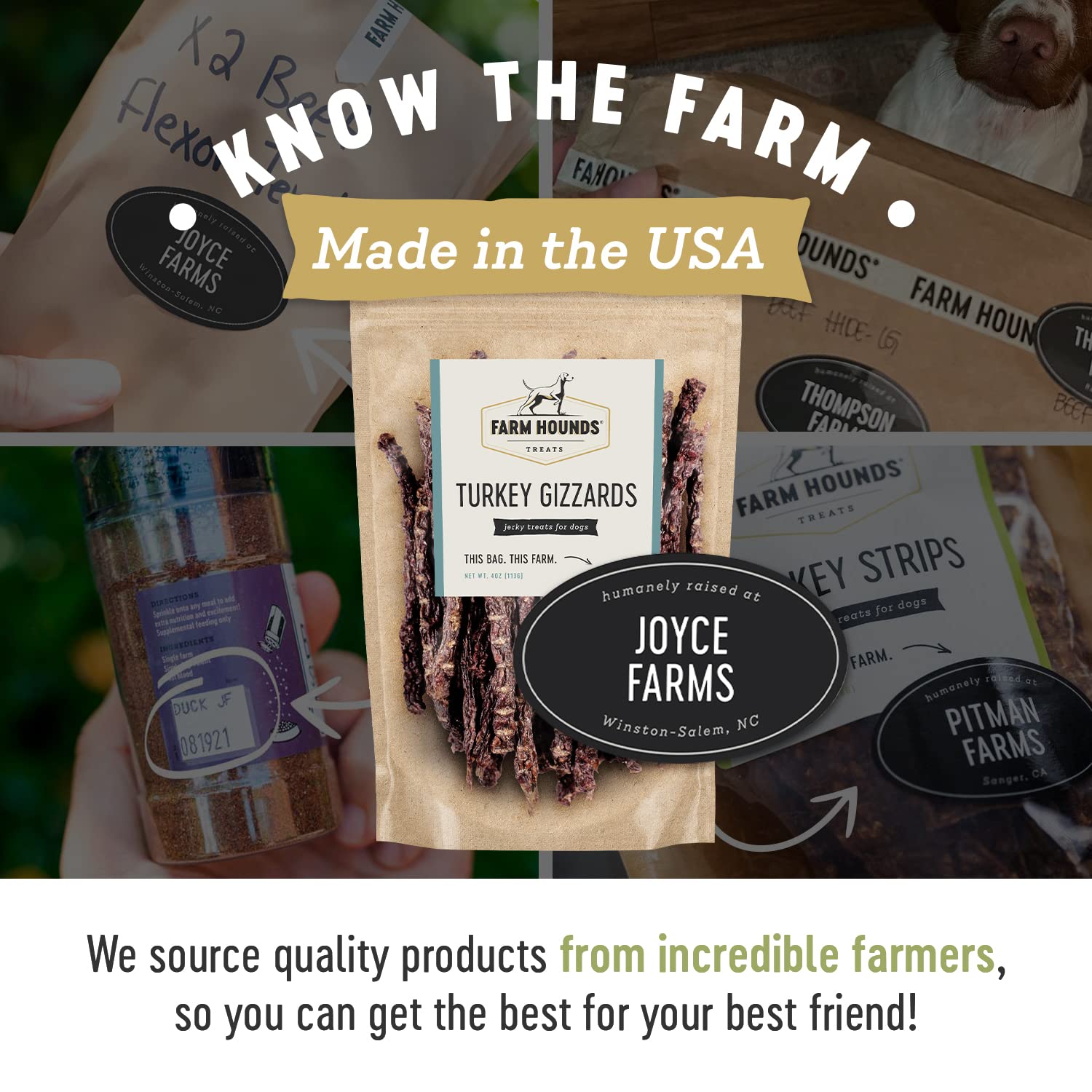 Farm Hounds no fillers turkey gizzards – dehydrated chew
