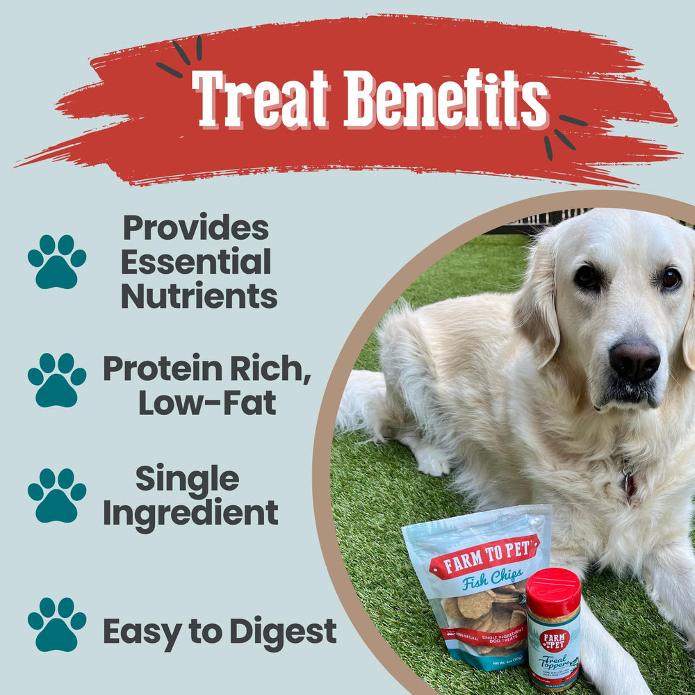 Farm To Pet treats suitable for all breeds, tasty and healthy rewards.