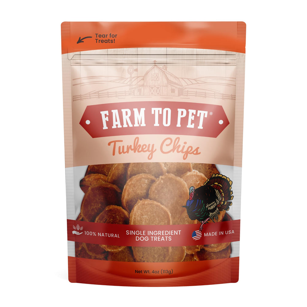 Farm To Pet 1-ingredient turkey chip for training rewards