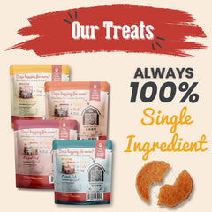 Farm To Pet turkey treat chips provide easy-to-digest flavor options for training.