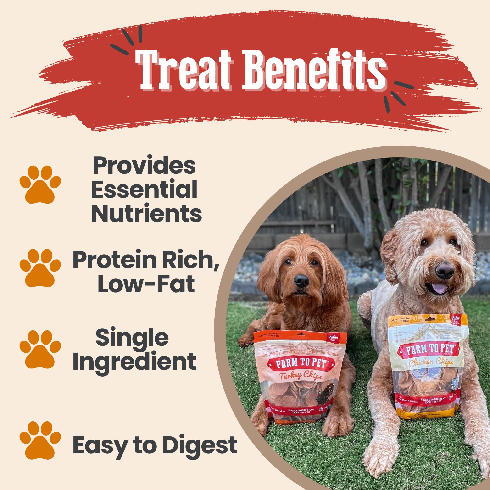 Farm To Pet USA-made dog treats crafted in-house for quality.