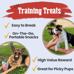 Farm To Pet USA-made label on bag; supporting local farms and quality dog treats