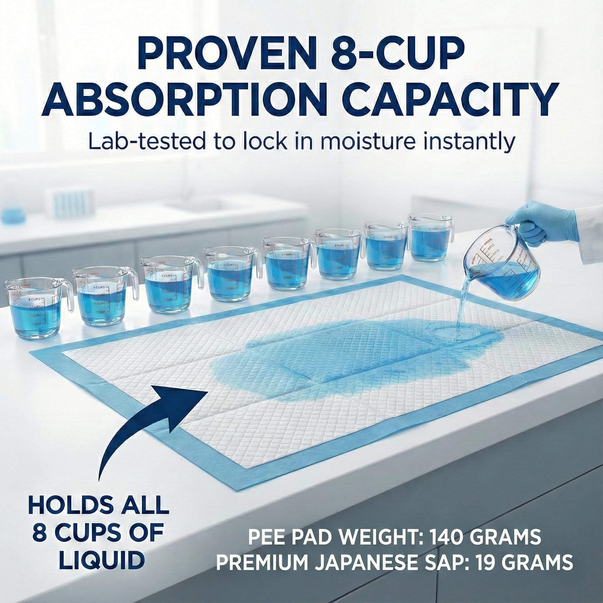 Farmhouse Pet Supply leak-proof 6-layer core helps contain liquids