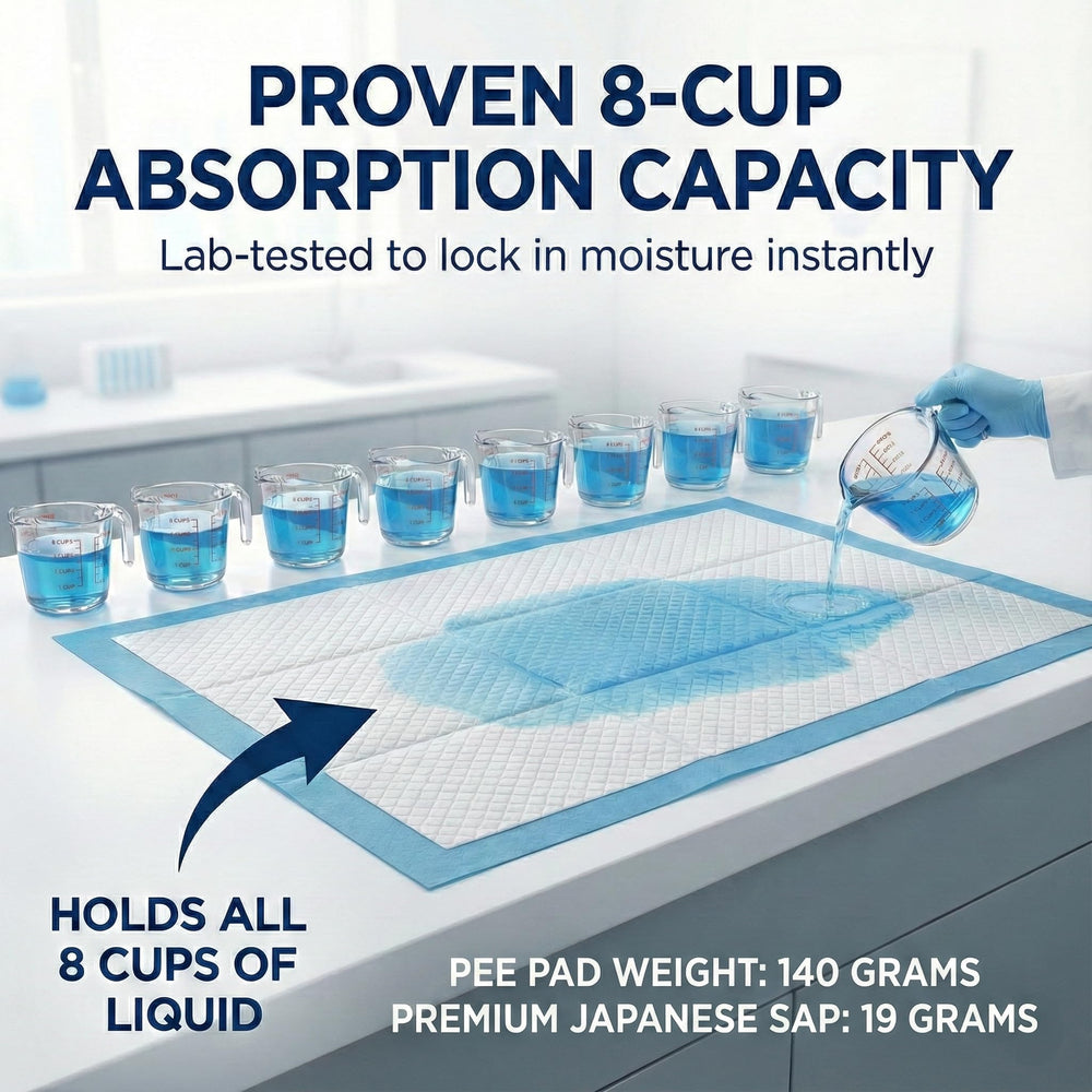 Farmhouse Pet Supply leak-proof 6-layer core helps contain liquids