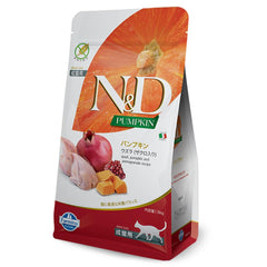 Farmina N&D pumpkin quail pomegranate bag, grain-free adult cat nutrition