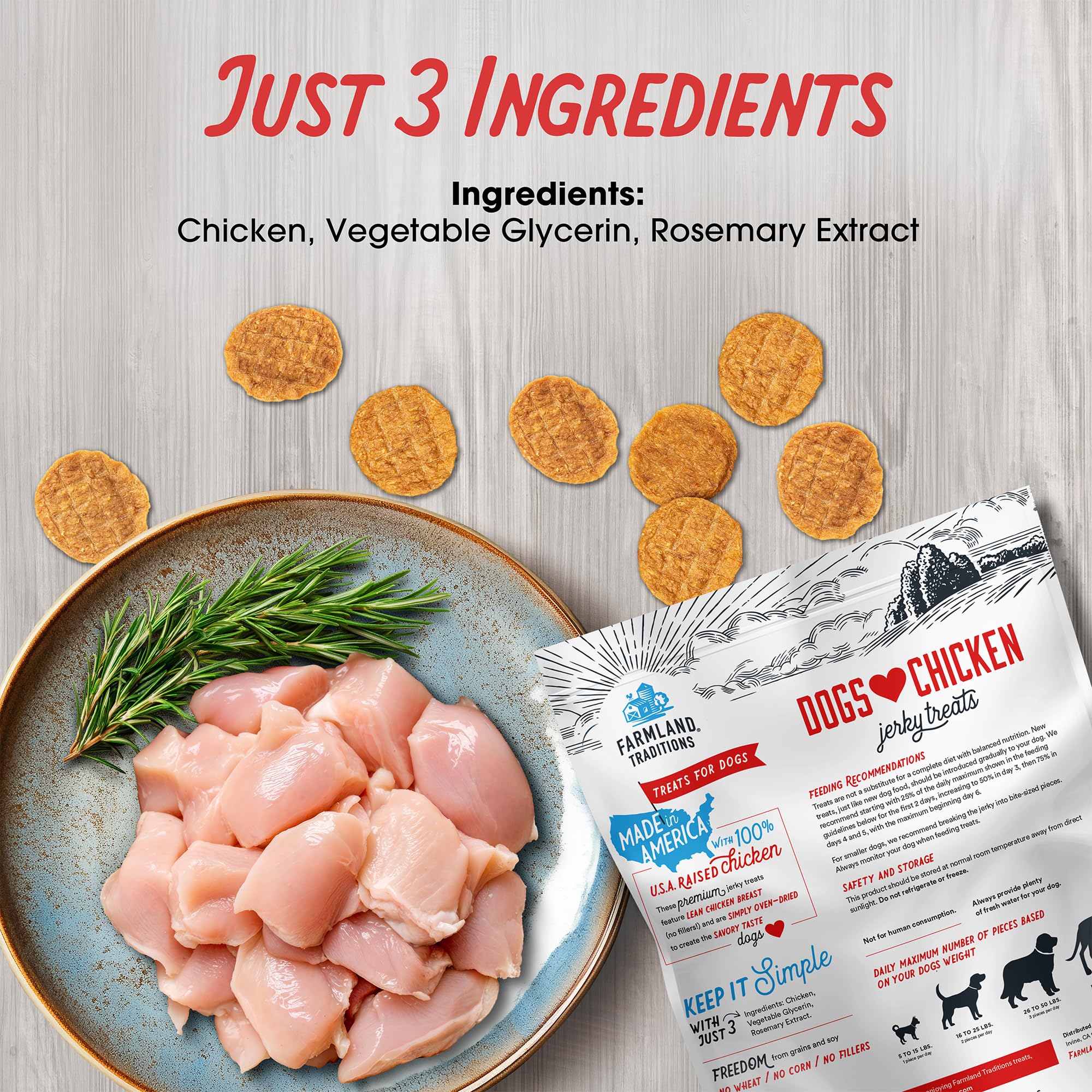 Farmland Traditions dog training treats closeup for versatile rewards.