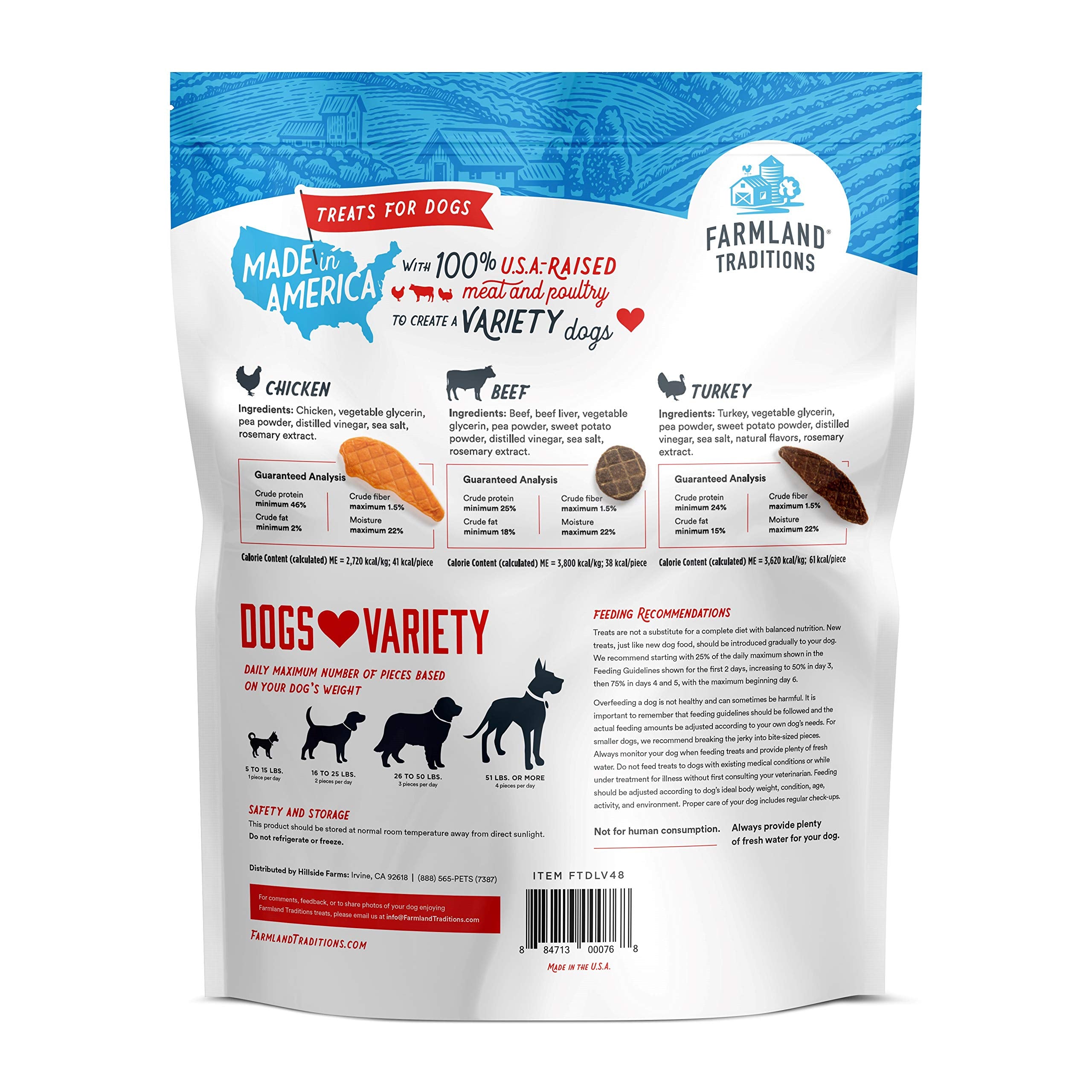 Farmland Traditions Jerky texture close-up shows tender, air-dried pieces ideal for training