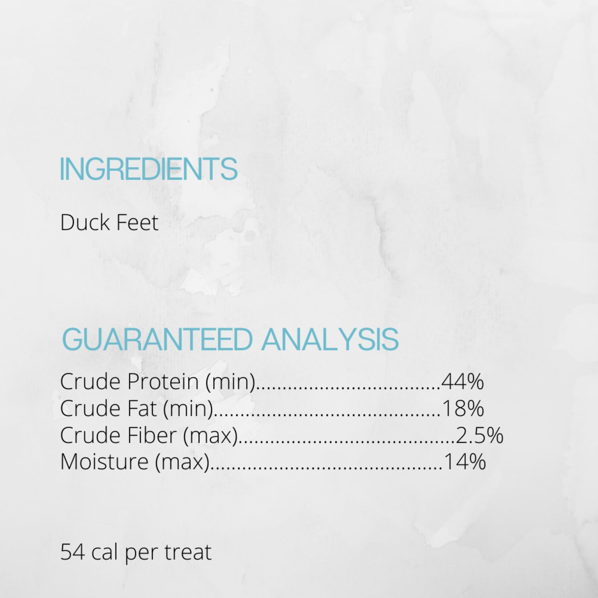 Duck feet texture close-up highlights a natural chew that cleans teeth and massages gums.