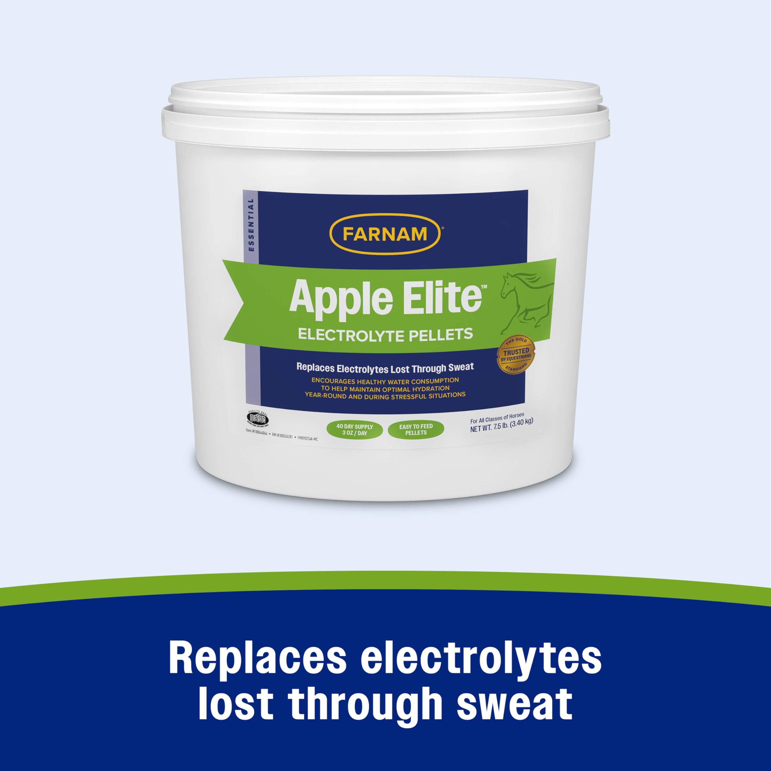 Farnam Apple Elite 7.5 lb bag label with no added sugar information