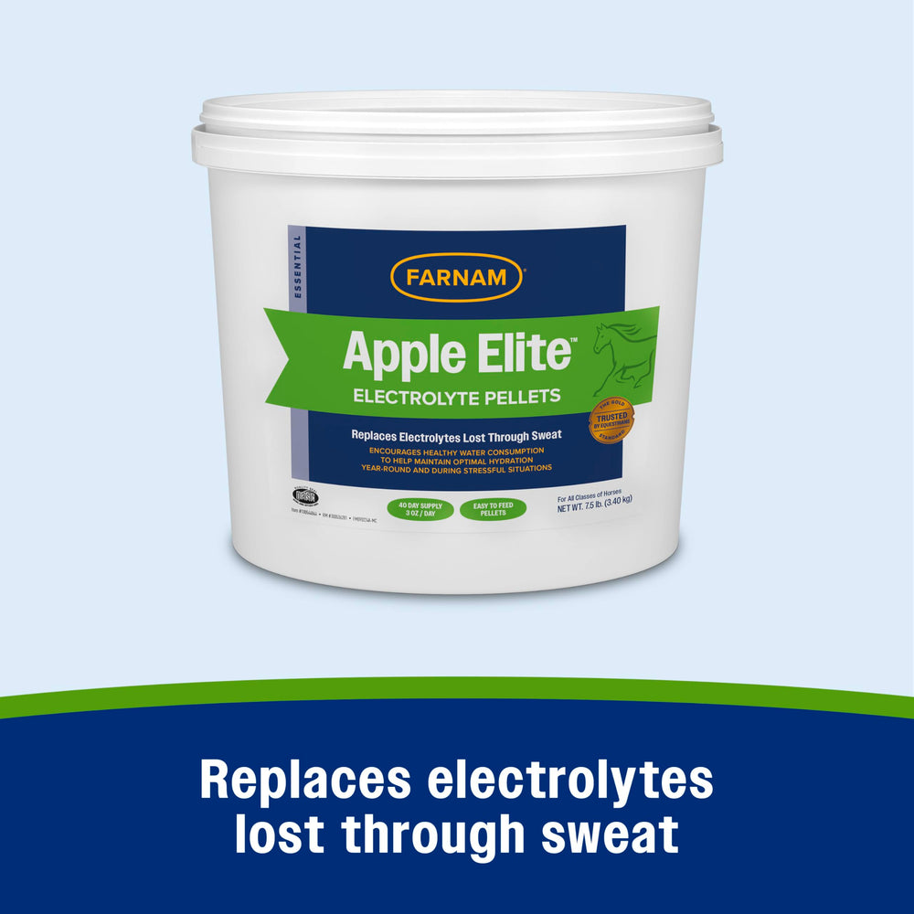 Farnam Apple Elite 7.5 lb bag label with no added sugar information