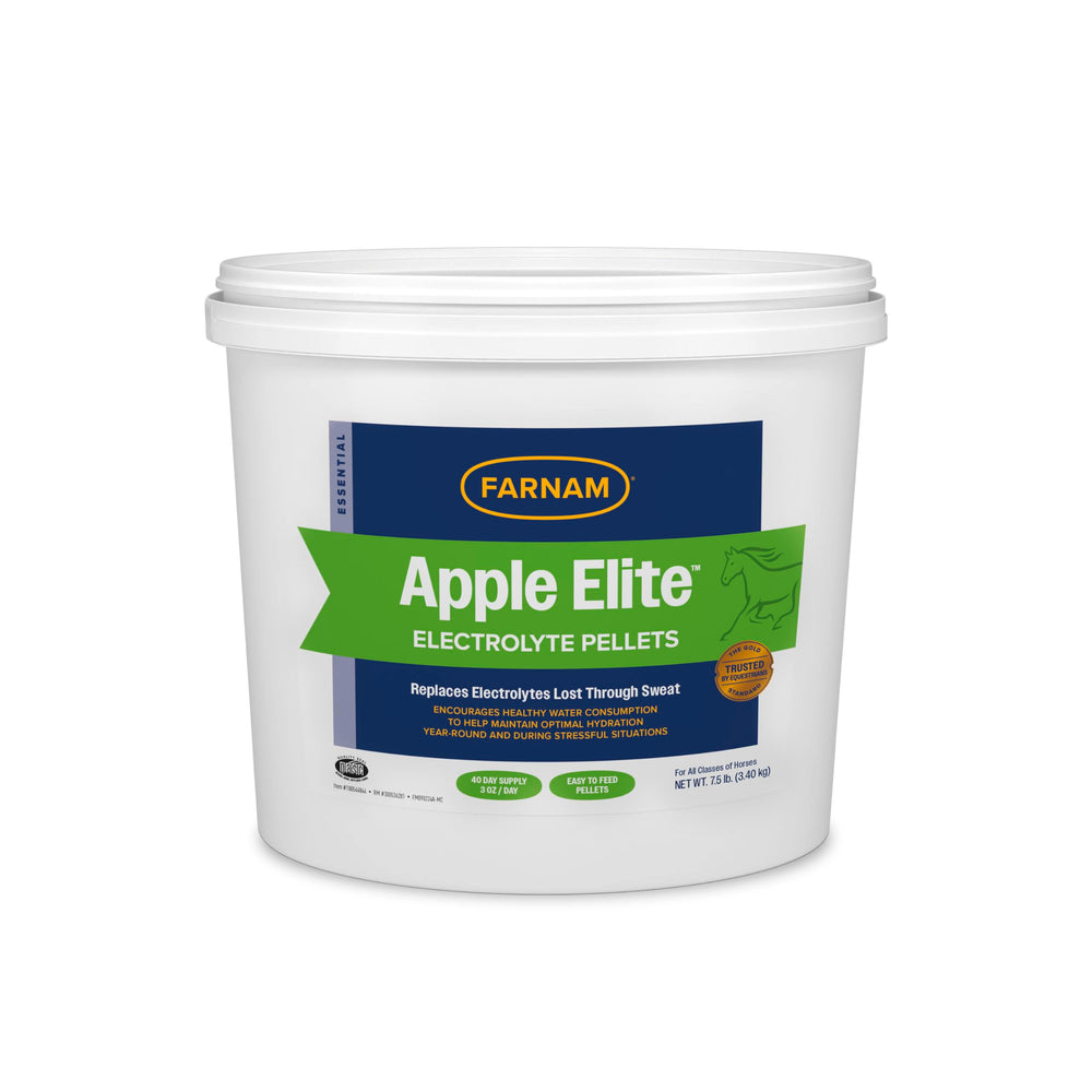 Farnam Apple Elite Electrolyte Pellets for horses support hydration and mineral balance