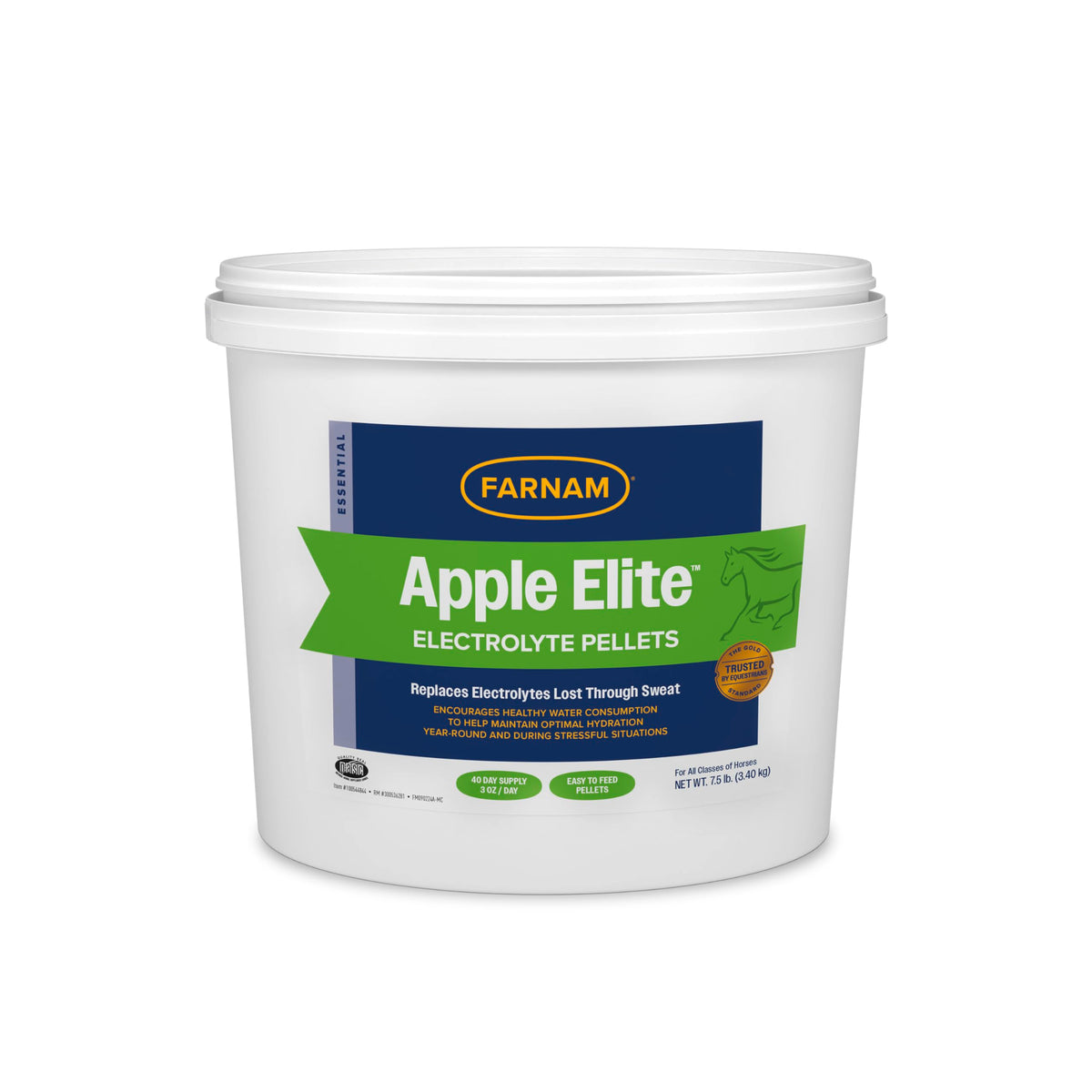 Farnam Apple Elite Electrolyte Pellets for horses support hydration and mineral balance