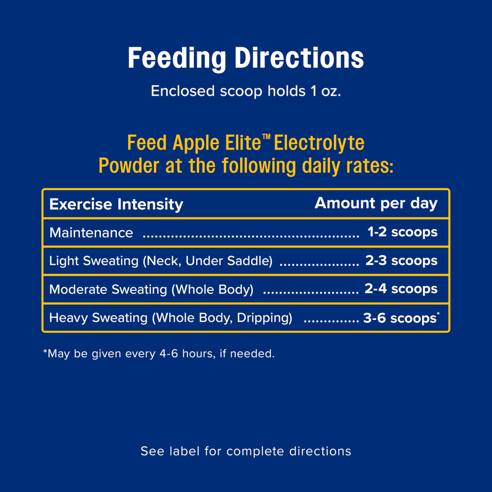 Senior horse care with Farnam Apple Elite electrolyte powder supporting hydration