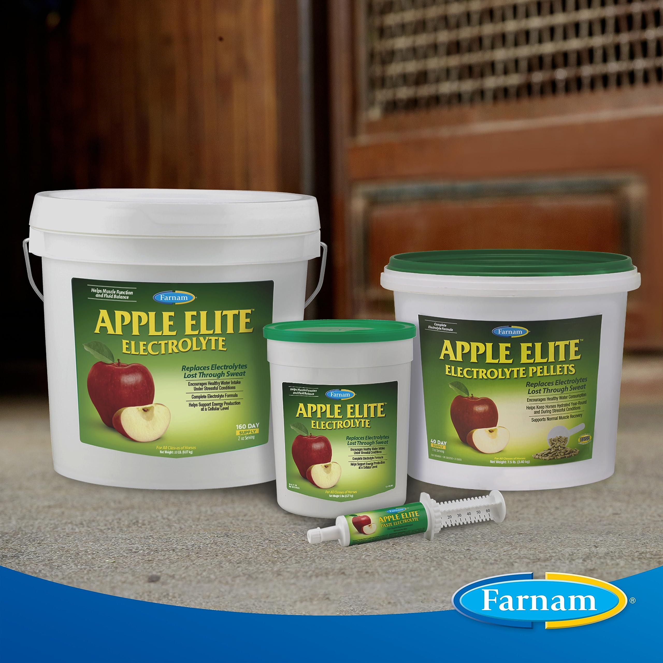 Farnam Apple Elite formula promotes appetite after exercise and travel.