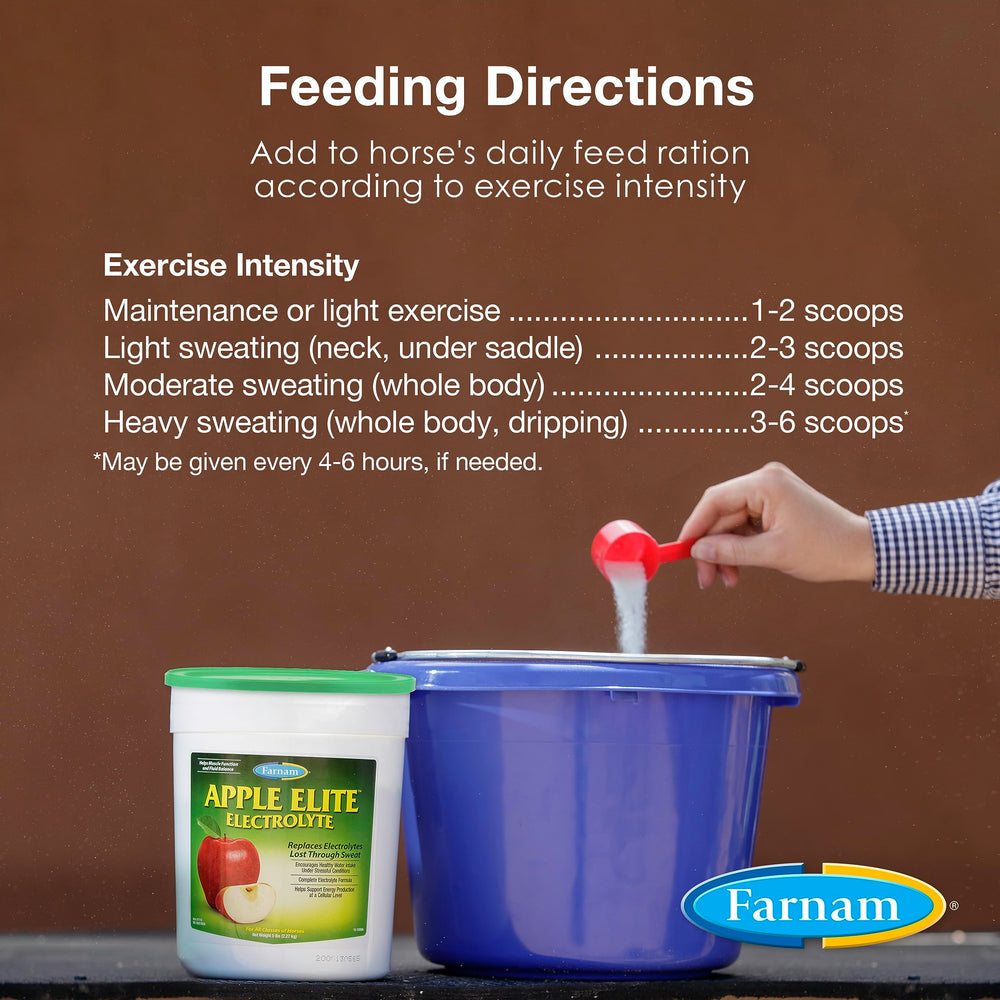 Farnam Apple Elite sugar-free formula supports daily electrolyte balance.