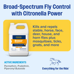 Bronco E applied to a horse coat for non-greasy protection