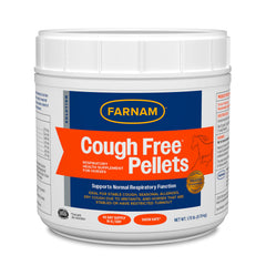 Farnam Cough Free bottle pour demonstrates easy feeding in dusty barn environments