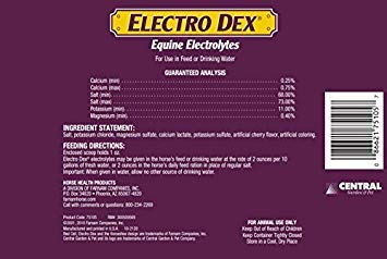Farnam Electro Dex 5-pound bag ready for regular use in horse stables