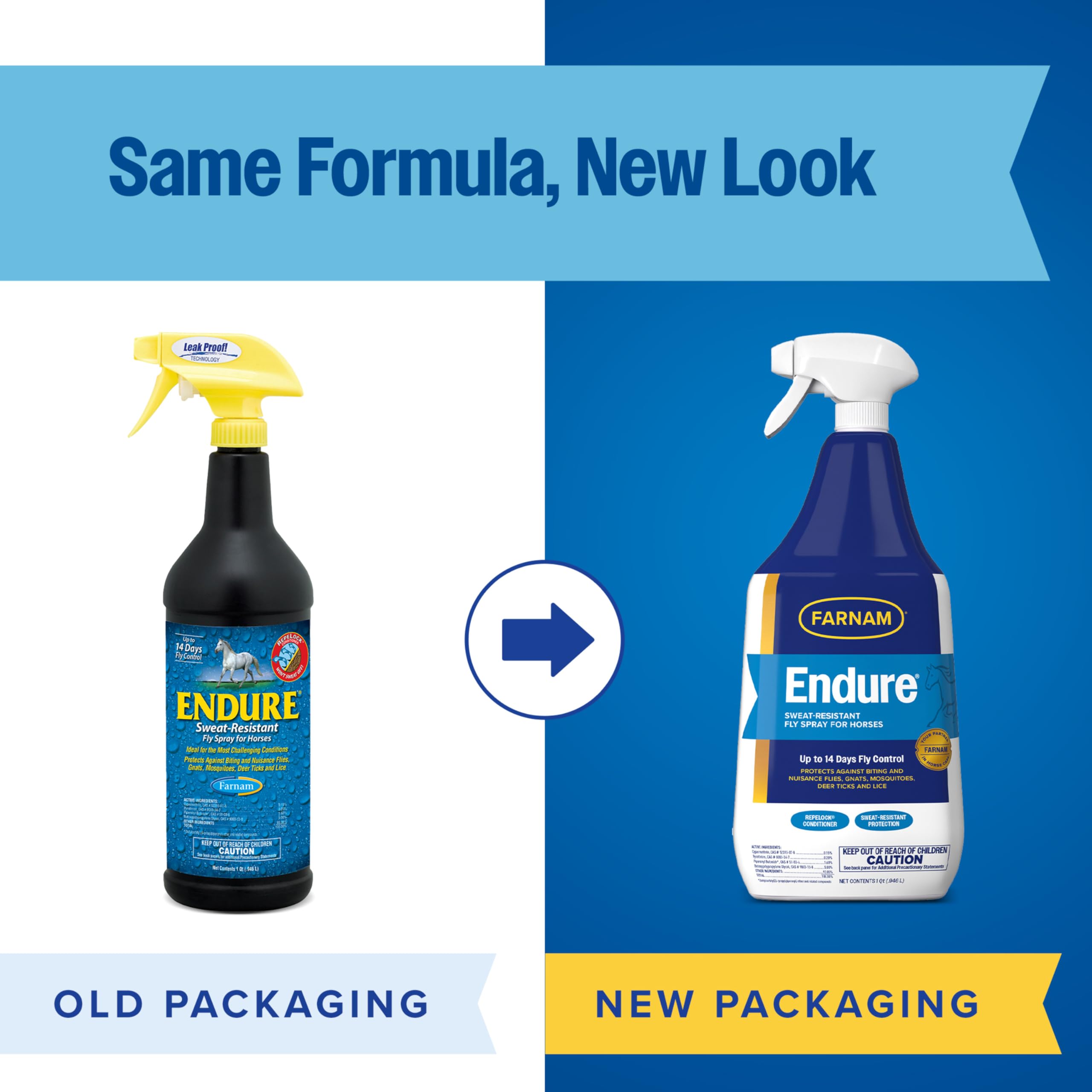 Farnam Endure applied to horse legs for turnout protection
