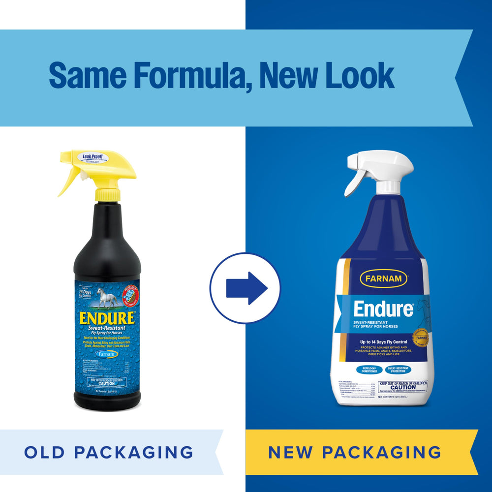 Farnam Endure applied to horse legs for turnout protection