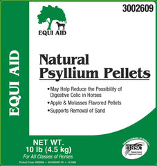 Farnam Equi Aid pellets added to feed, helping reduce sand buildup in the ventral colon