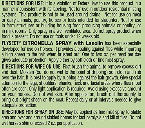 Farnam Equicare Flysect Citronella Spray nozzle for easy application outdoors