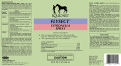 Farnam Equicare Flysect Citronella Spray front view shows bottle design