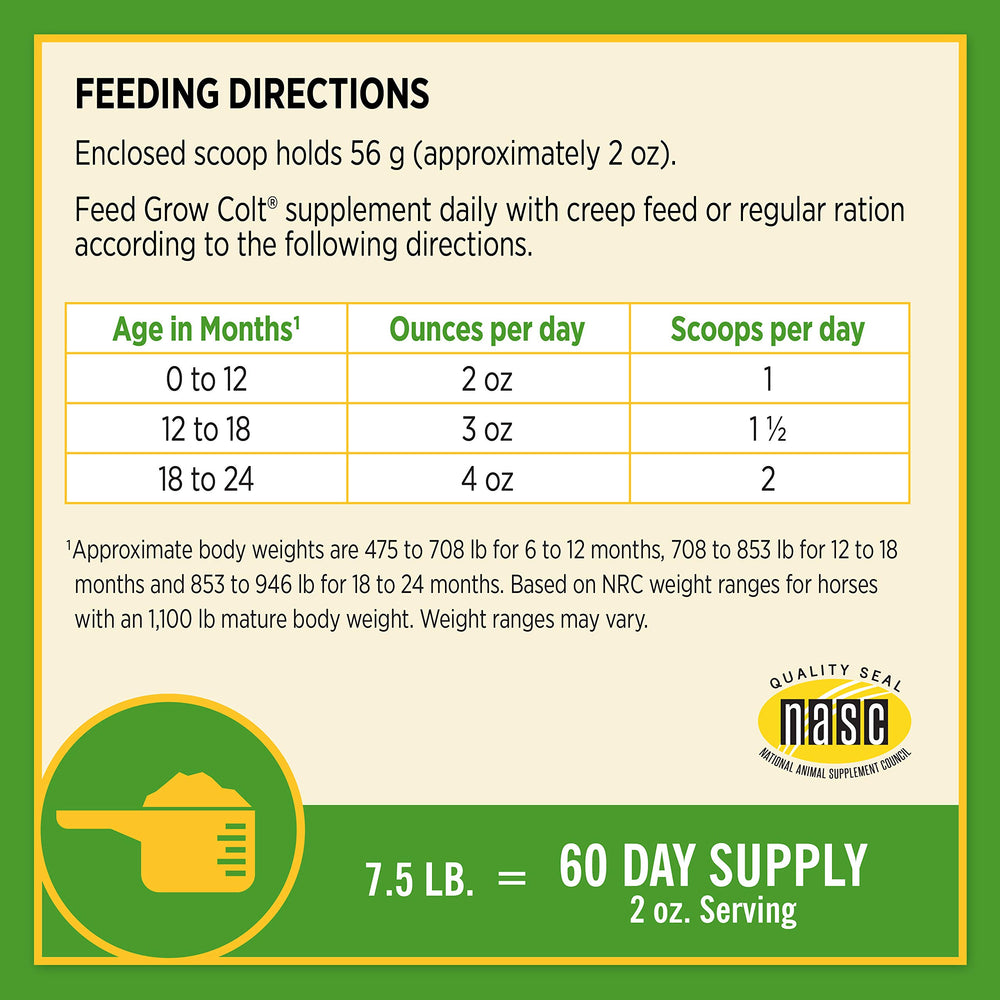 Storage-ready Farnam Grow Colt pellets keep nutrients intact