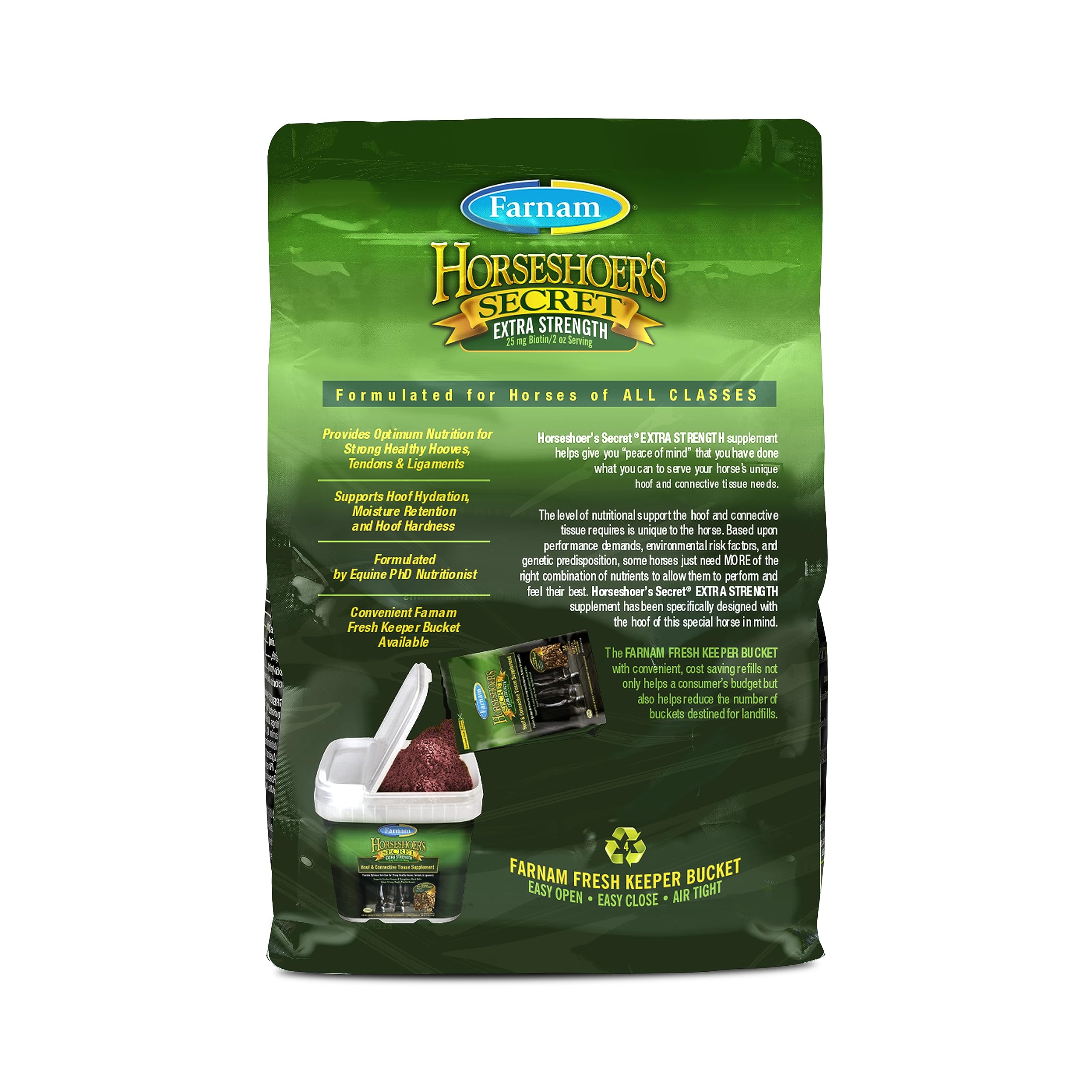 Close-up of label and capsule hints at a durable, long-lasting 60-day supply.