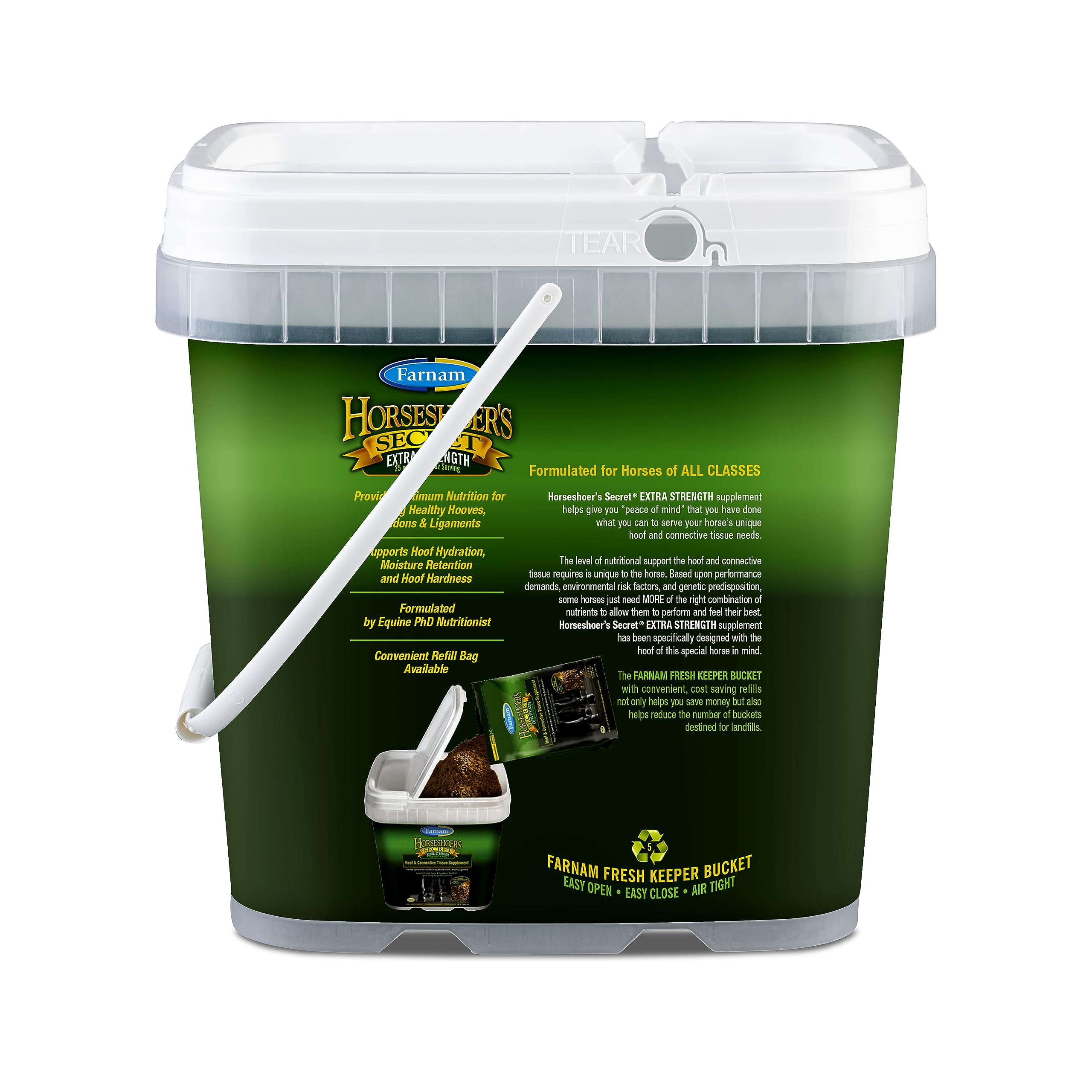 Farnam Horseshoer Secret 60 day supply: long-lasting hoof and joint wellness for ongoing routines.
