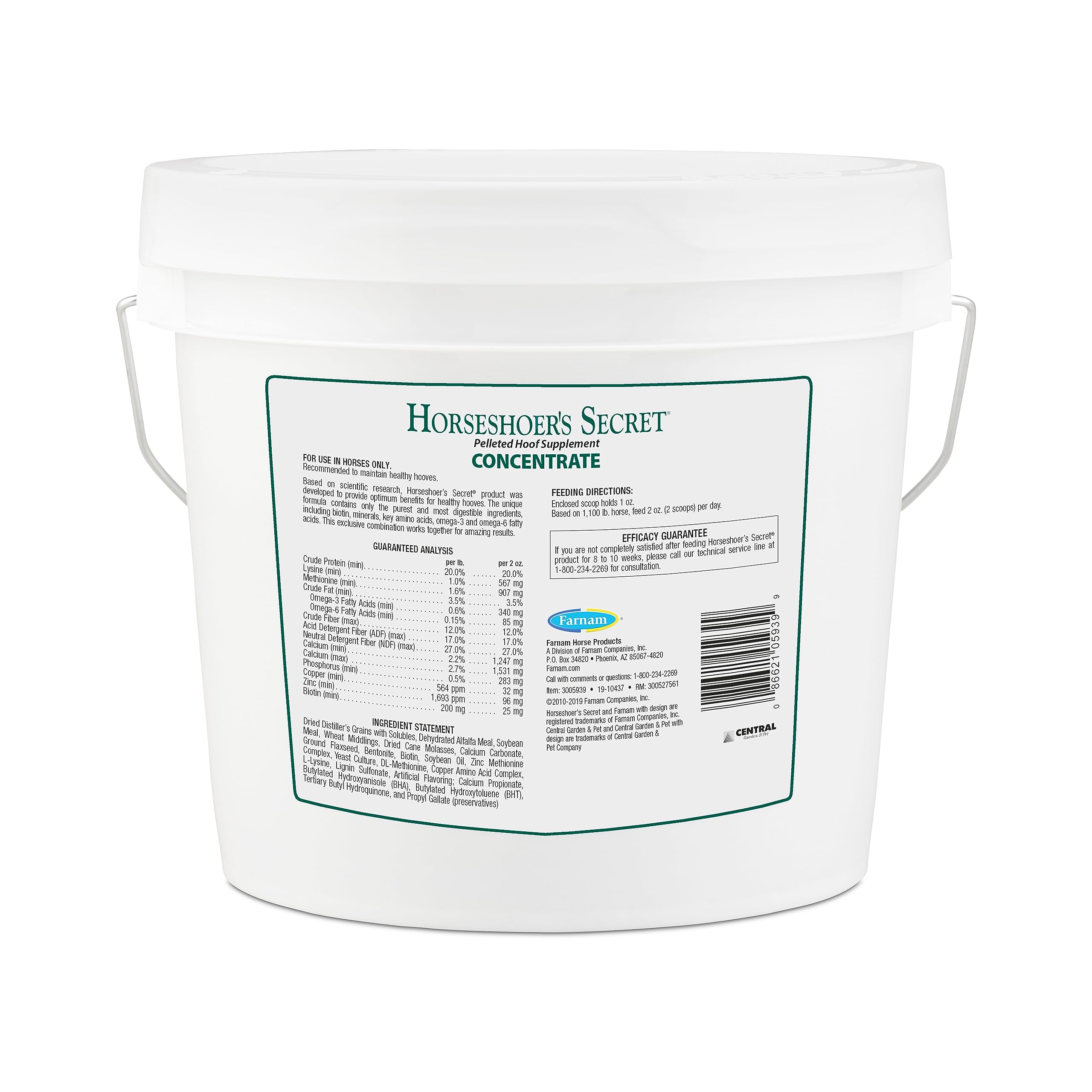 Farnam Horseshoer’s Secret hooves health visual in feeding area