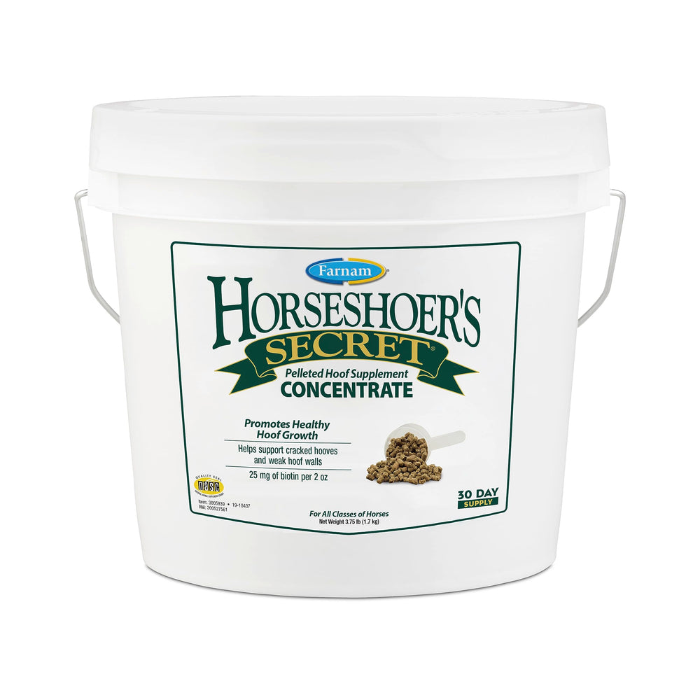 Farnam Horseshoer’s Secret pellets bag for hoof health support
