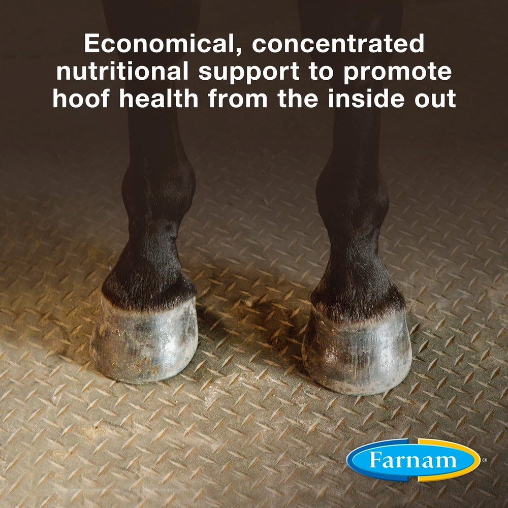 Farnam Horseshoer’s Secret pellets shown ready to mix with grain.