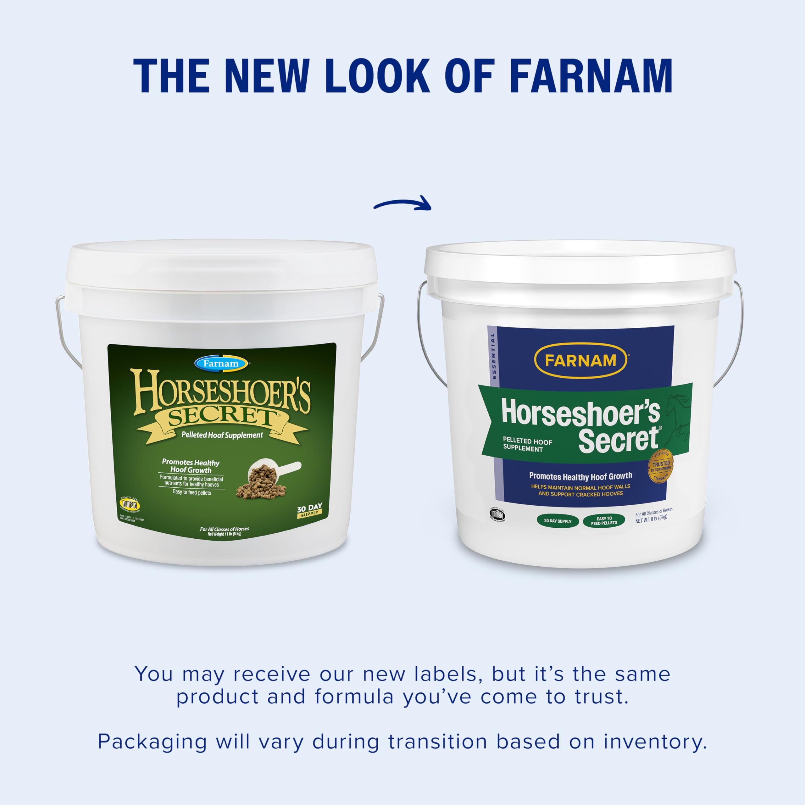 Farnam Horseshoer’s Secret pellets closeup showing texture and palatability.