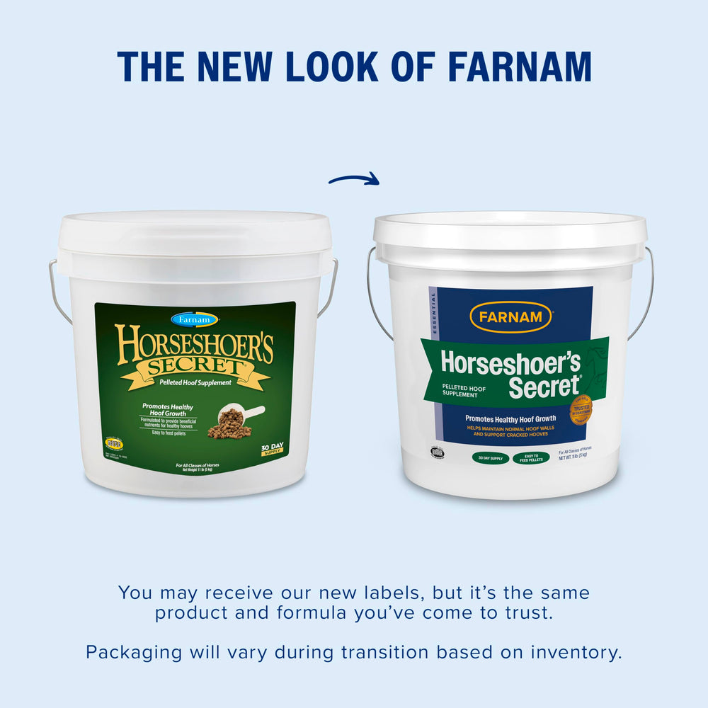 Farnam Horseshoer’s Secret pellets closeup showing texture and palatability.