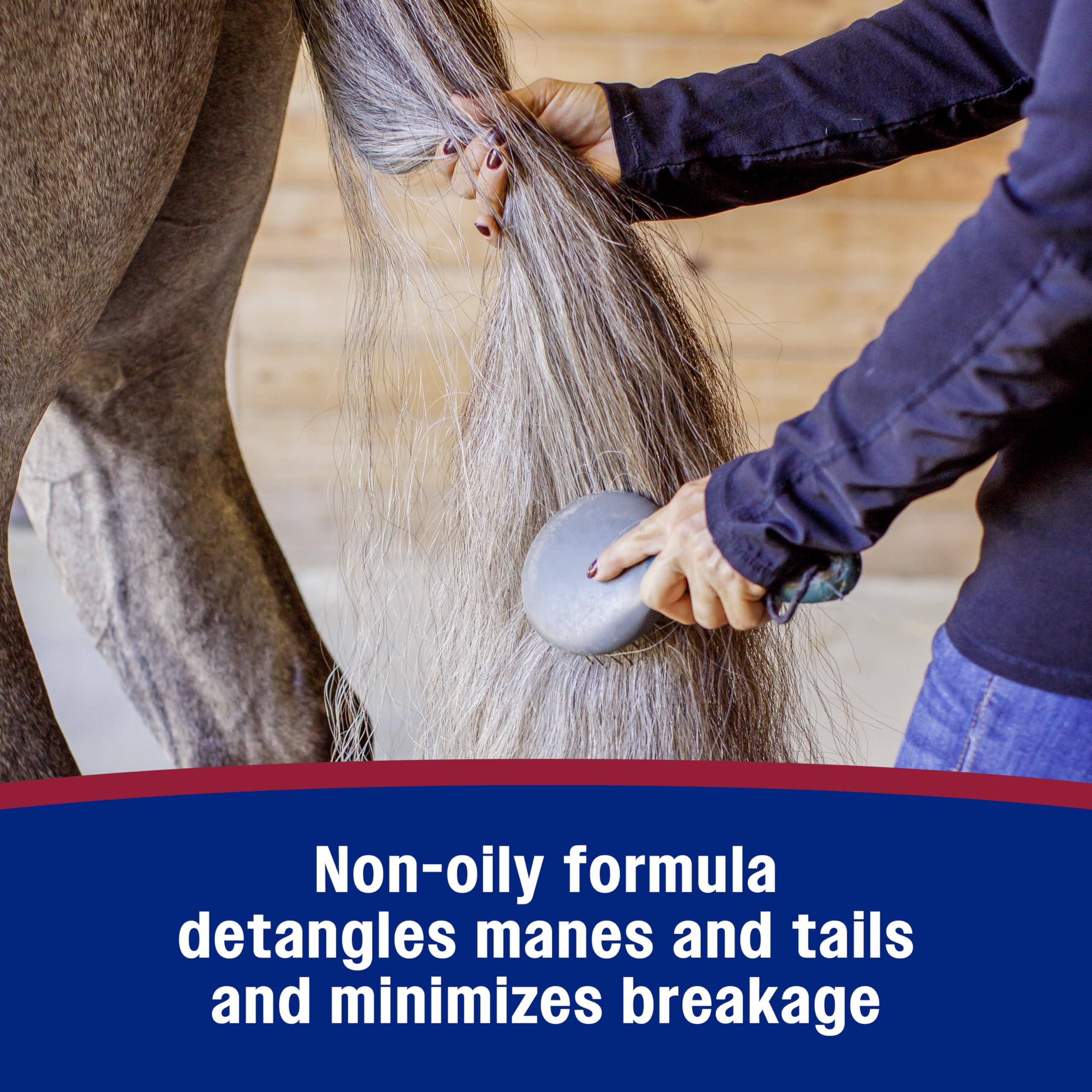 Farnam Laser Sheen helps protect against stains during rides.