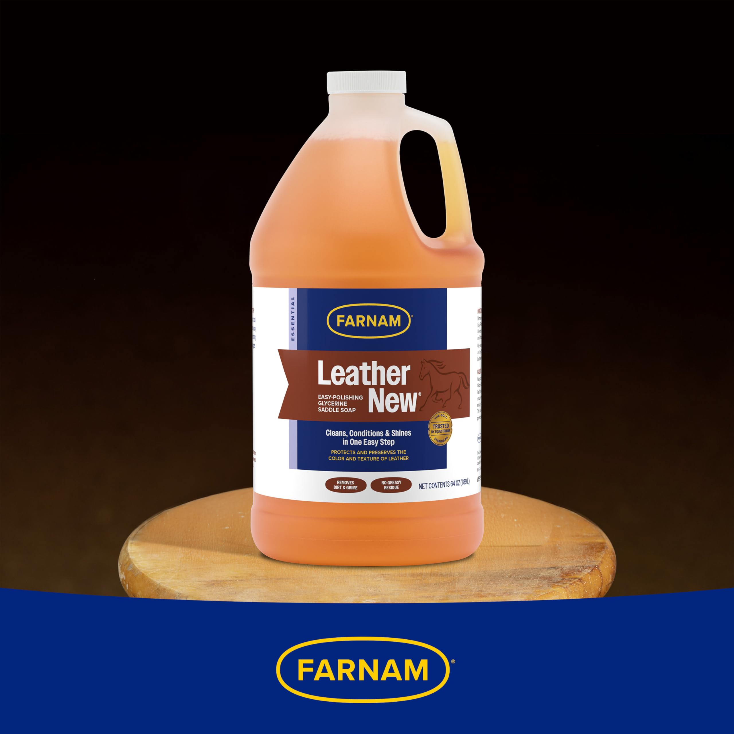 Farnam Leather New leather tack texture preserved after treatment