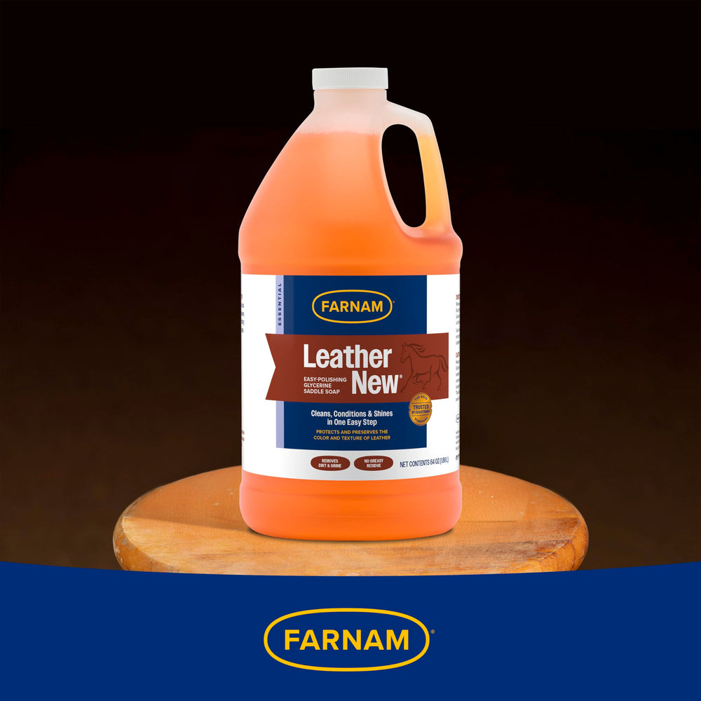 Farnam Leather New leather tack texture preserved after treatment