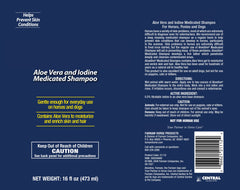 Farnam label detail highlighting iodine for clean coats