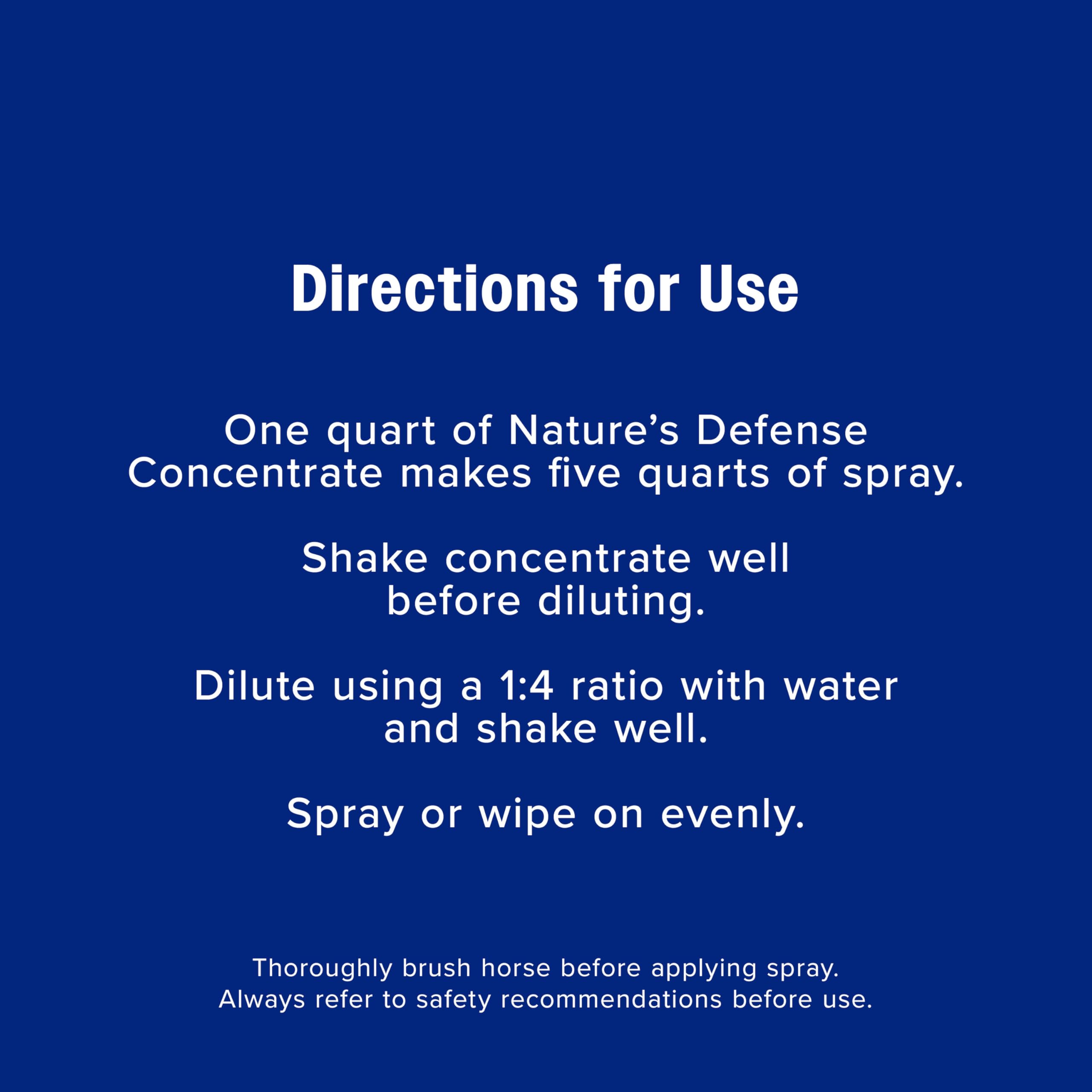 Farnam Nature’s Defense label emphasizing no preservatives or artificial colors.