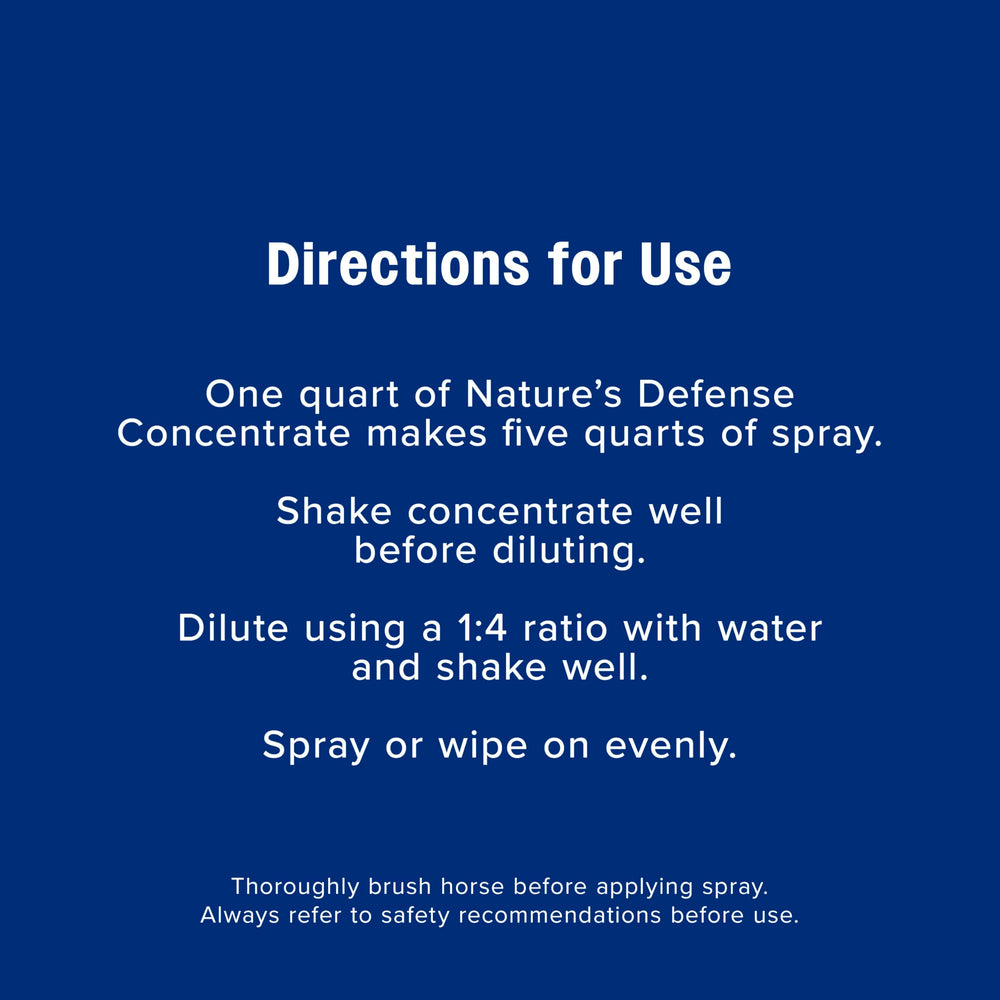 Farnam Nature’s Defense label emphasizing no preservatives or artificial colors.